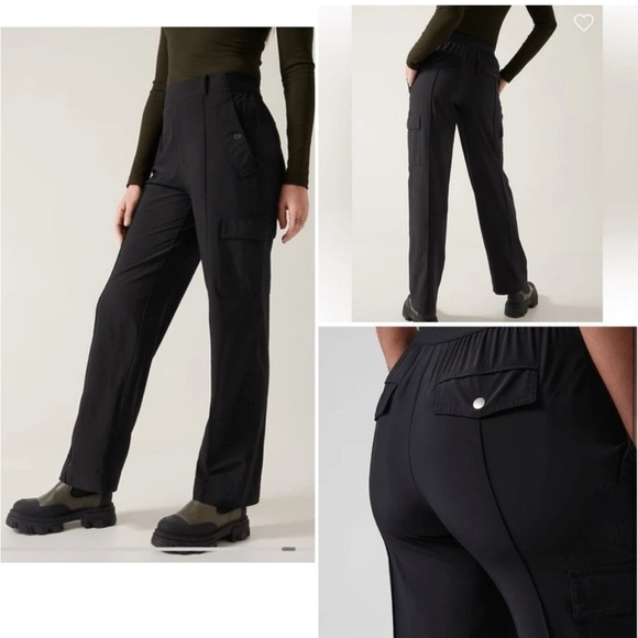 Athleta Black Trousers for Effortless Style - Picture 1 of 5